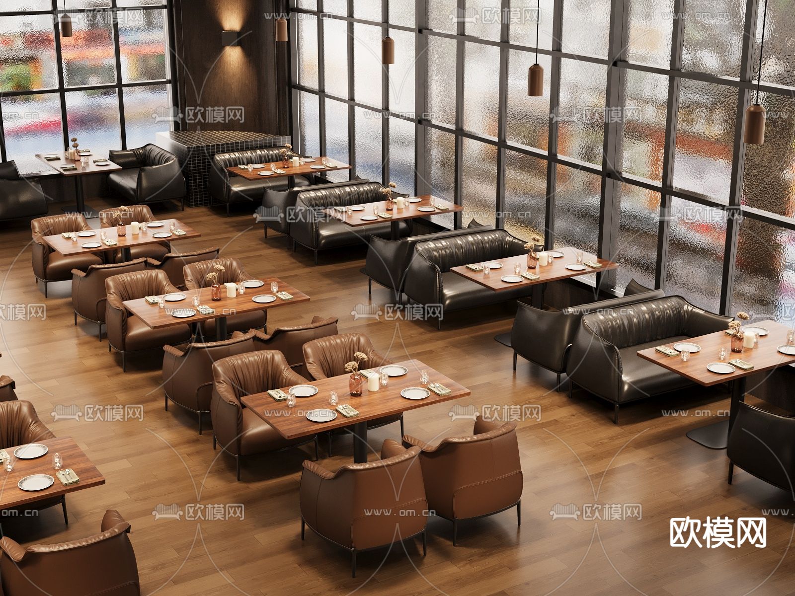 西餐厅3d模型下载