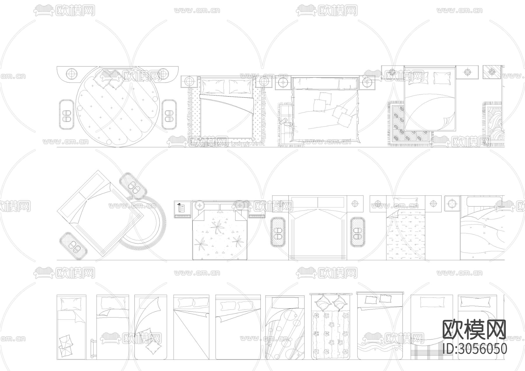 2024精品高端家具 灯具 植物等cad图库下载（渲染图8）