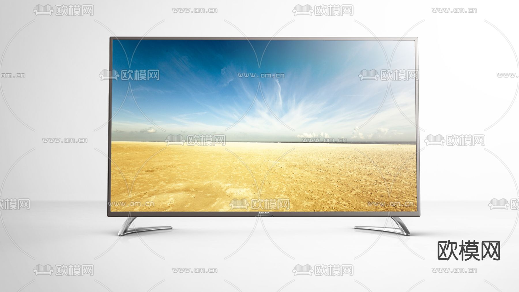 电视机 液晶电视su模型下载（渲染图2）