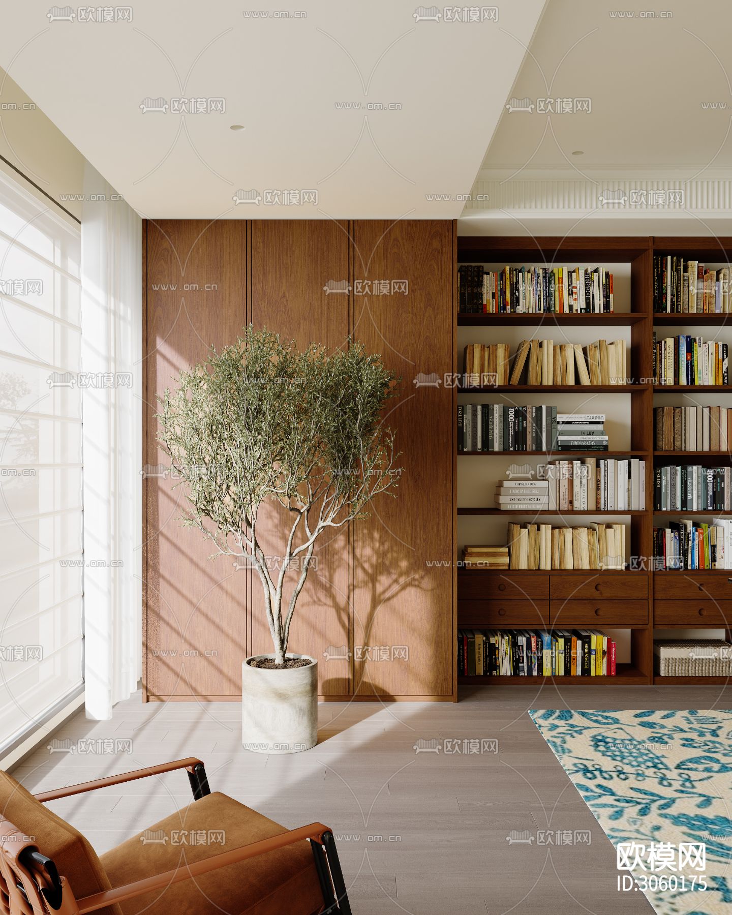 中古风客餐厅效果图下载（渲染图5）