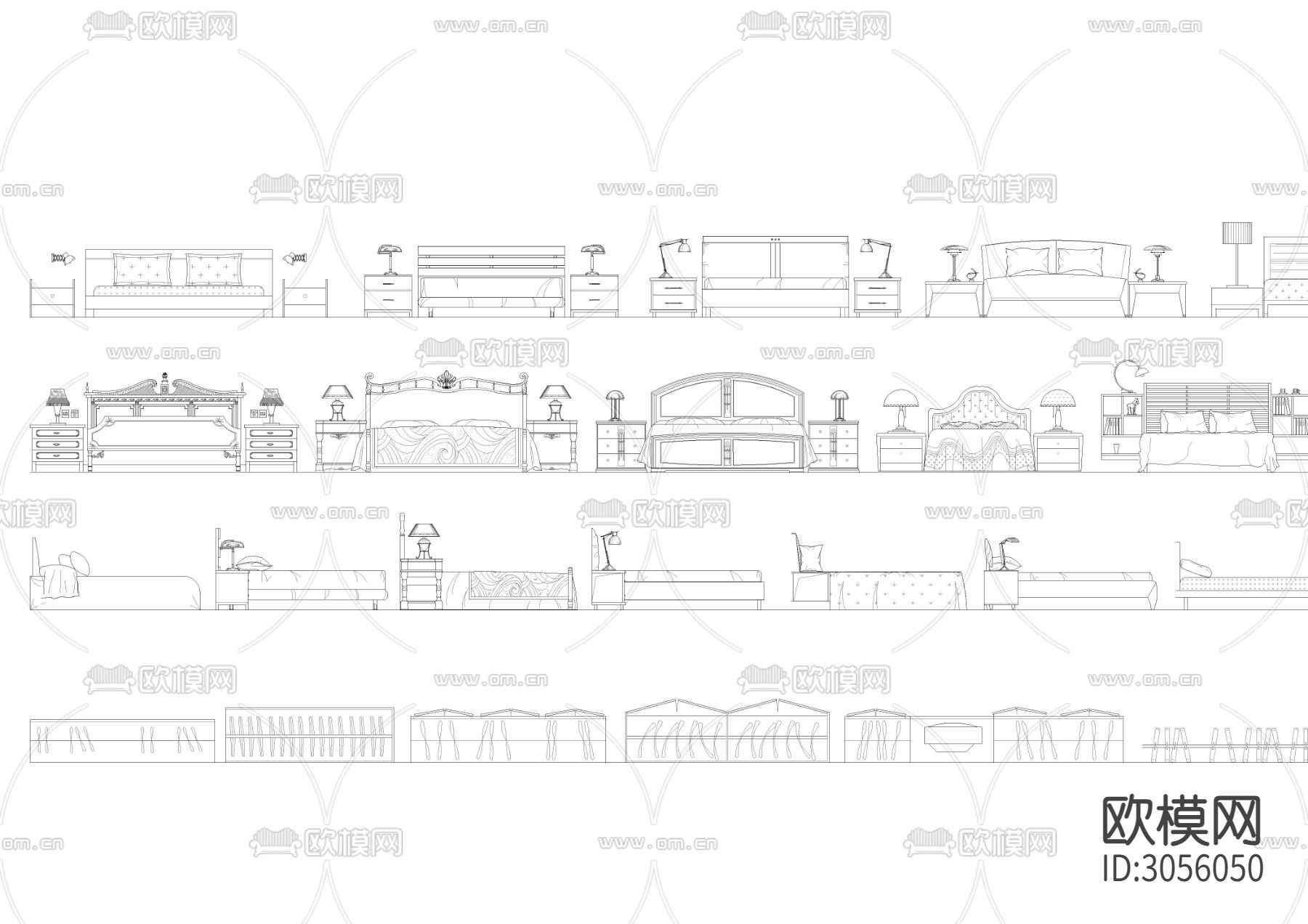 2024精品高端家具 灯具 植物等cad图库下载（渲染图6）