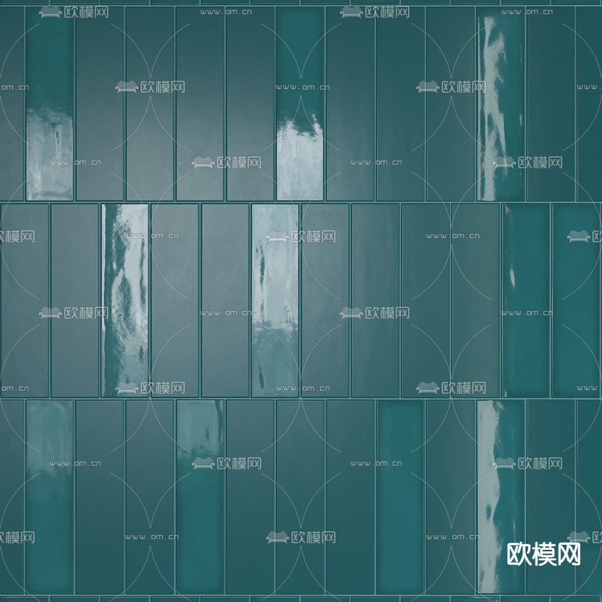 拼花瓷砖 墙砖 彩色墙面3d模型下载（渲染图4）