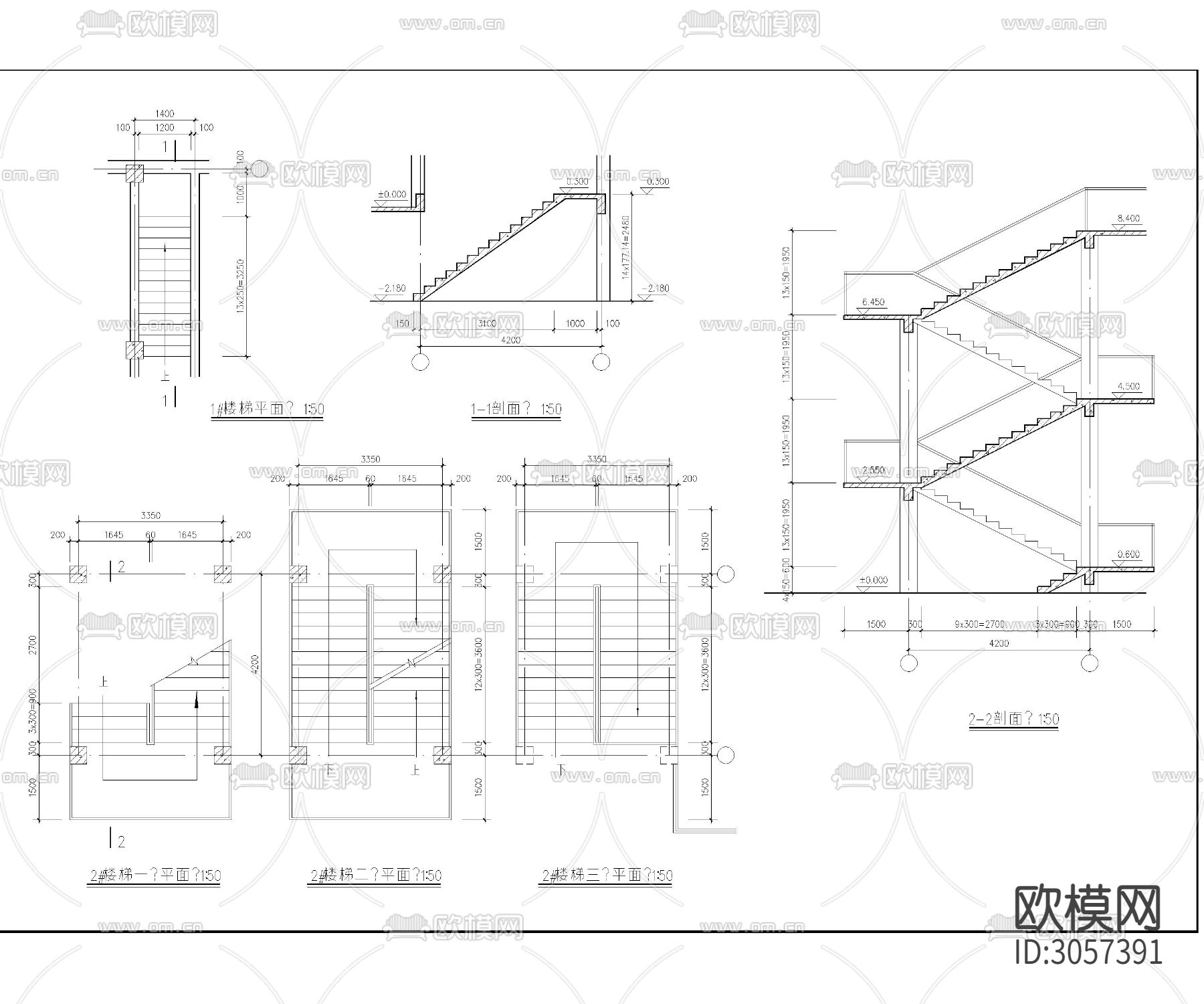 大型仿古建筑的建筑cad施工图下载（渲染图4）