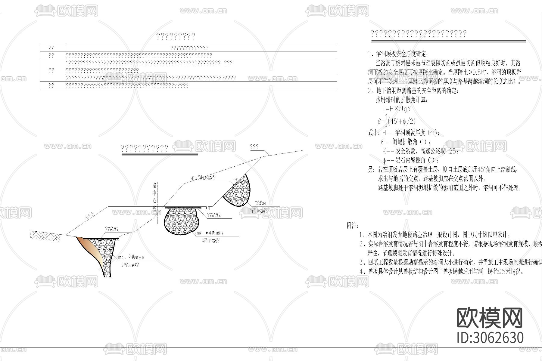 高速公路 路基路面cad施工图下载（渲染图6）