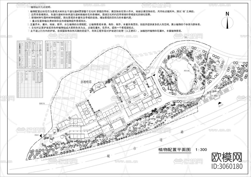 50套生態(tài)園林規(guī)劃cad施工圖下載(渲染圖5)