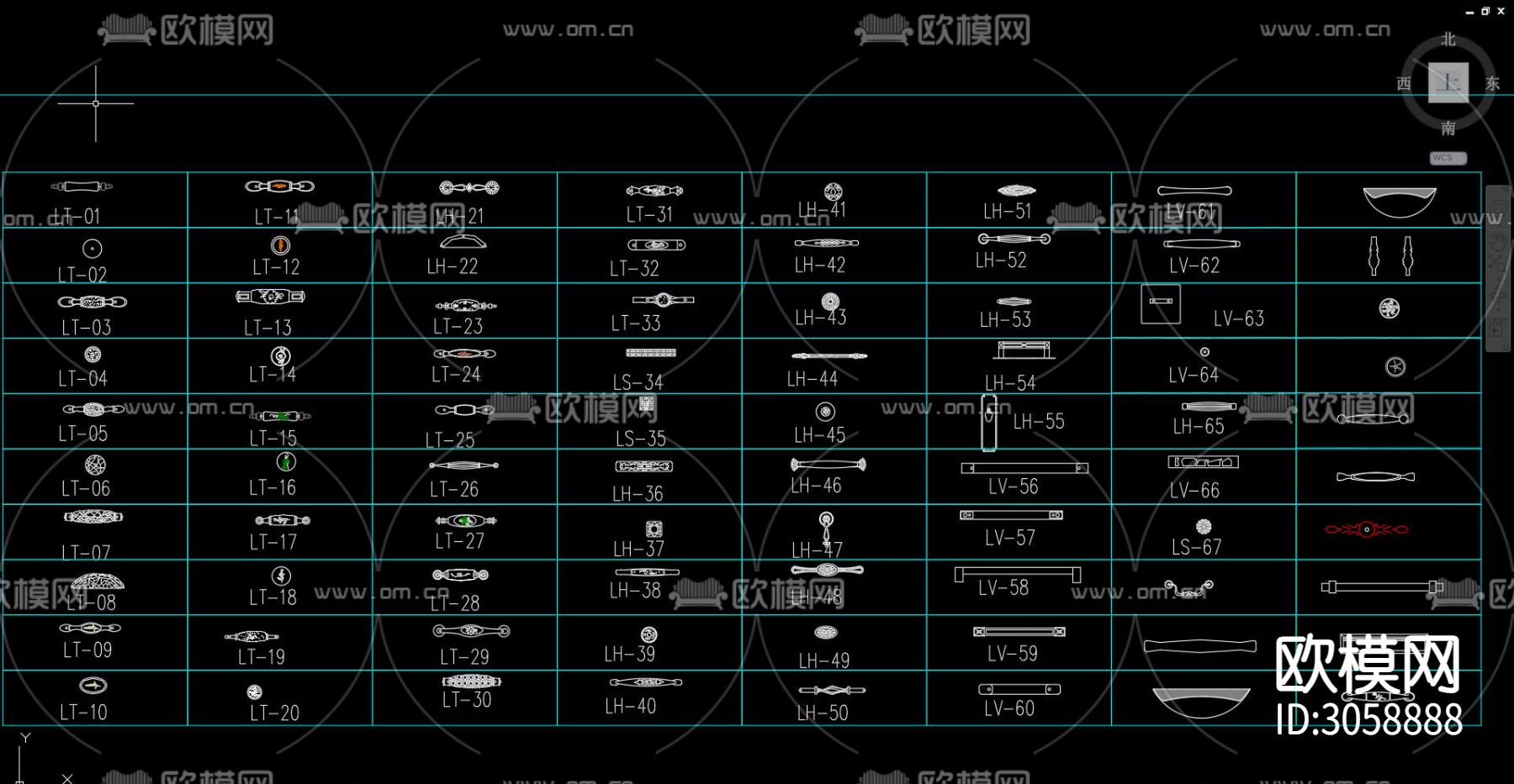 行政中心规划 行政机构 公共建筑cad图库下载（渲染图1）