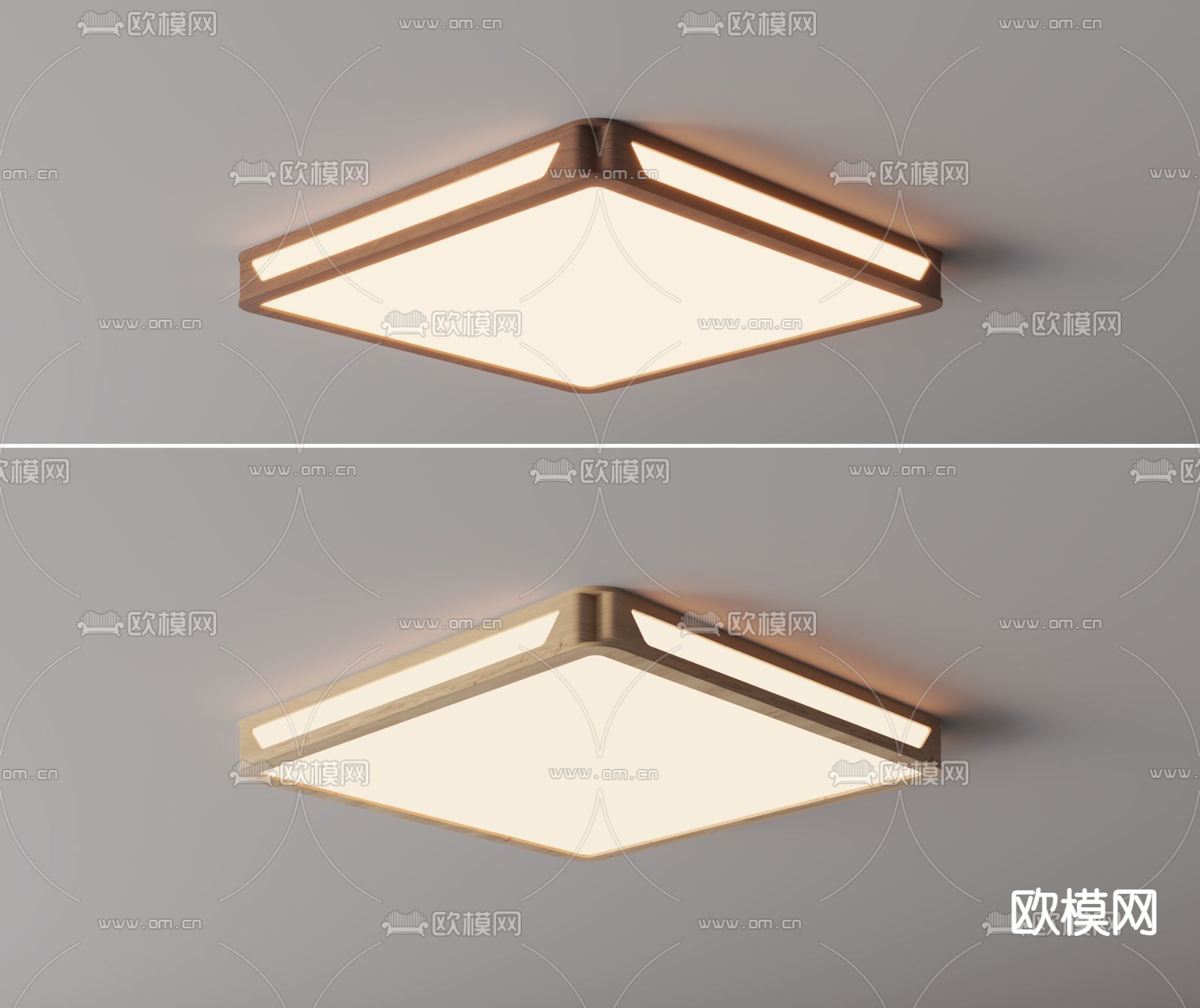 北欧吸顶灯 卧室灯3d模型下载