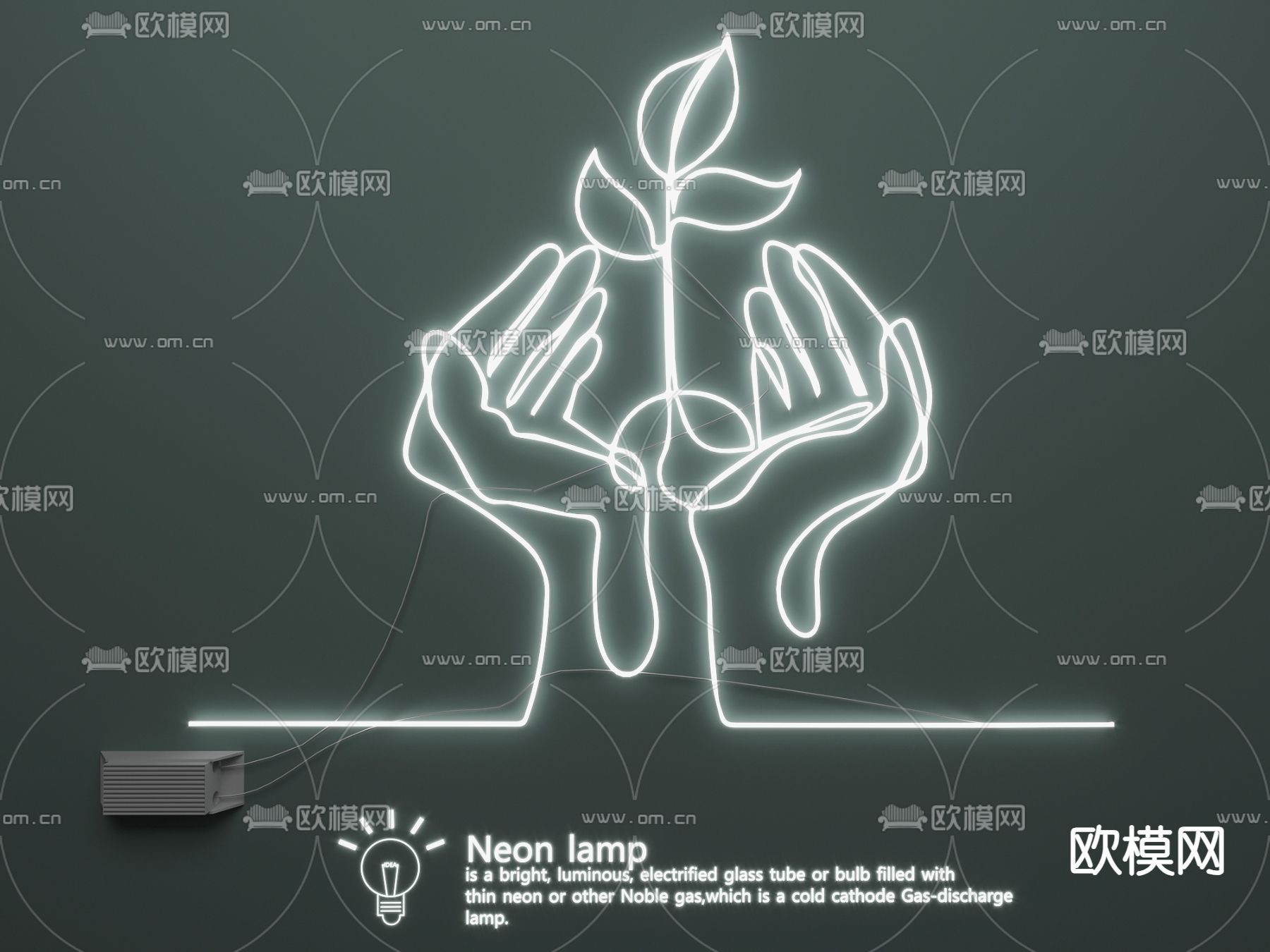 主题霓虹灯 装饰灯 网红灯3d模型下载