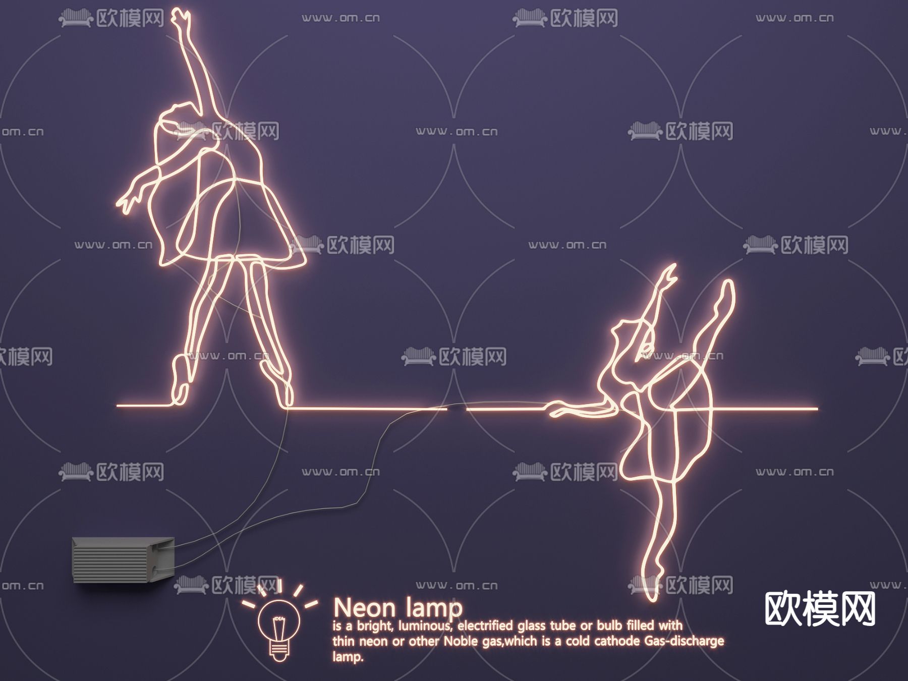 主题霓虹灯 装饰灯 网红灯3d模型下载