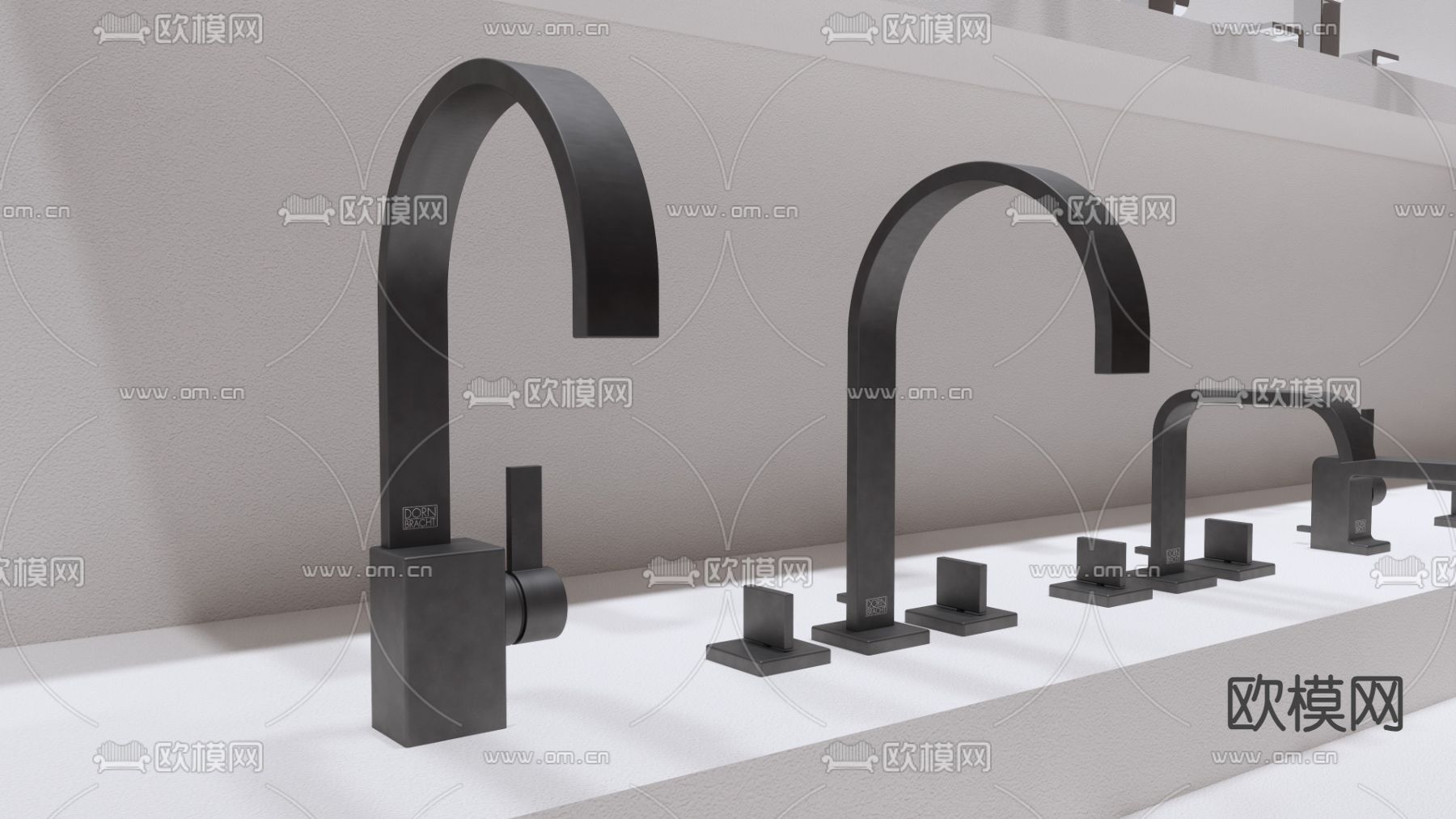 水龙头3d模型下载（渲染图2）