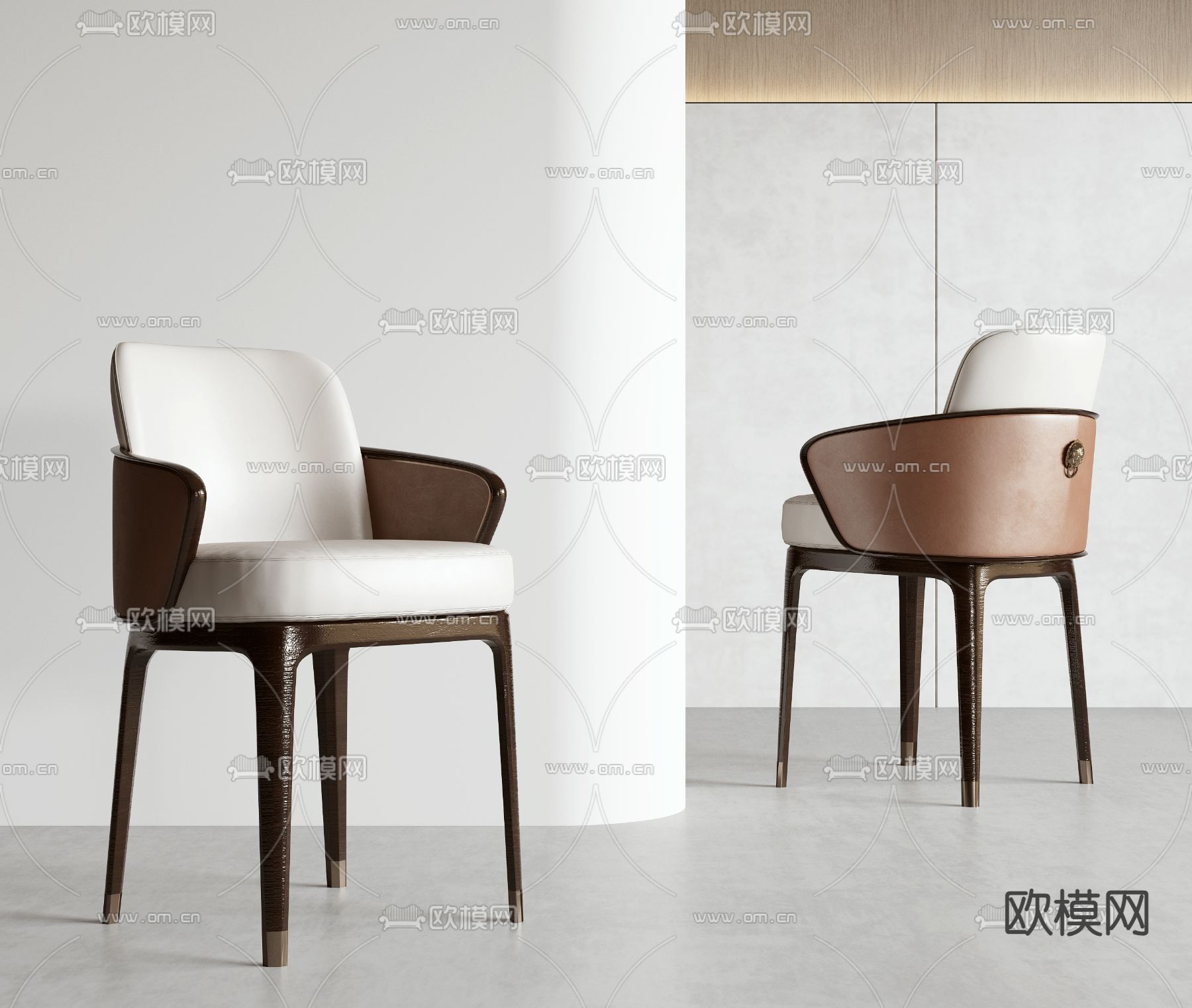 新中式椅子 餐椅3d模型下载