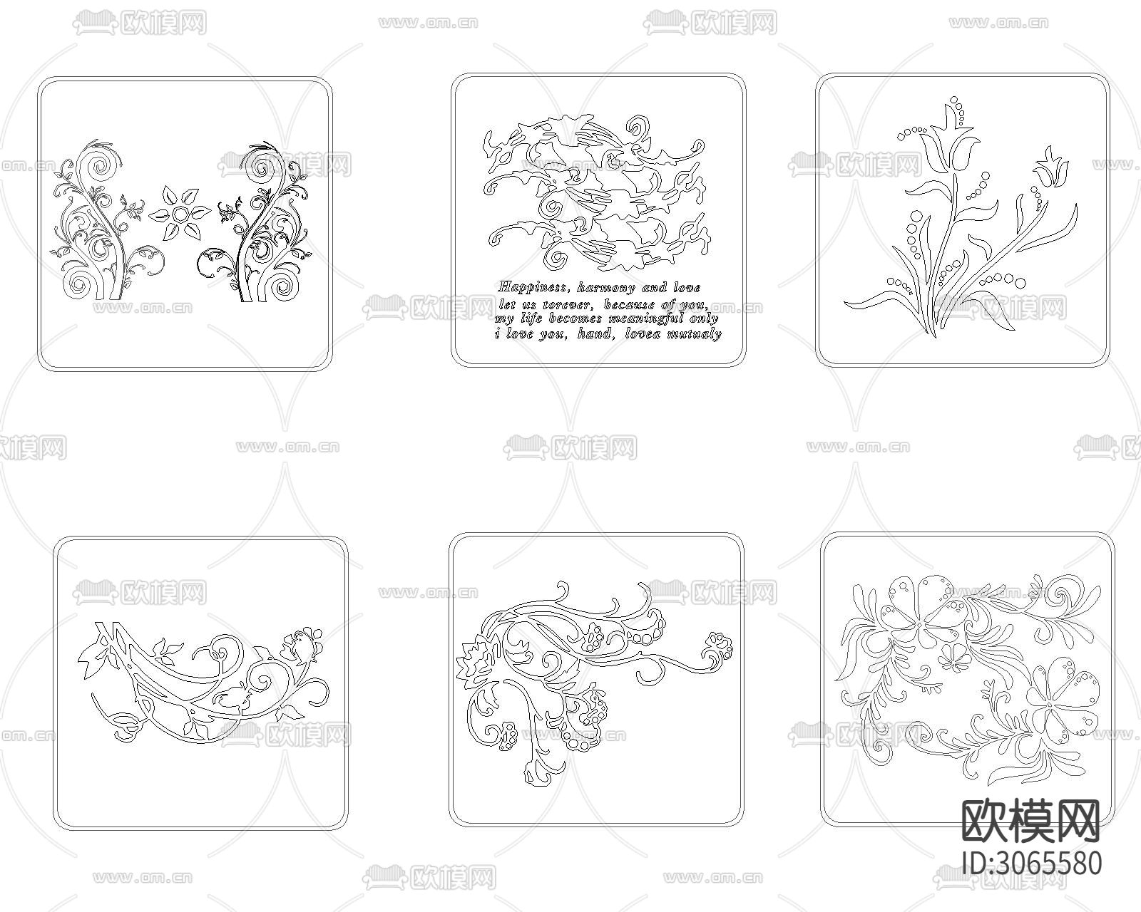 花纹cad图库下载（渲染图4）