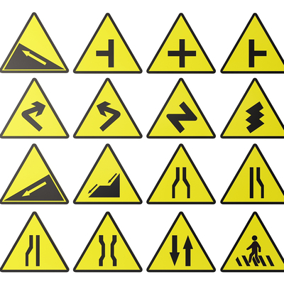  道路指示牌 交通标识牌 导视牌 提示牌su模型 