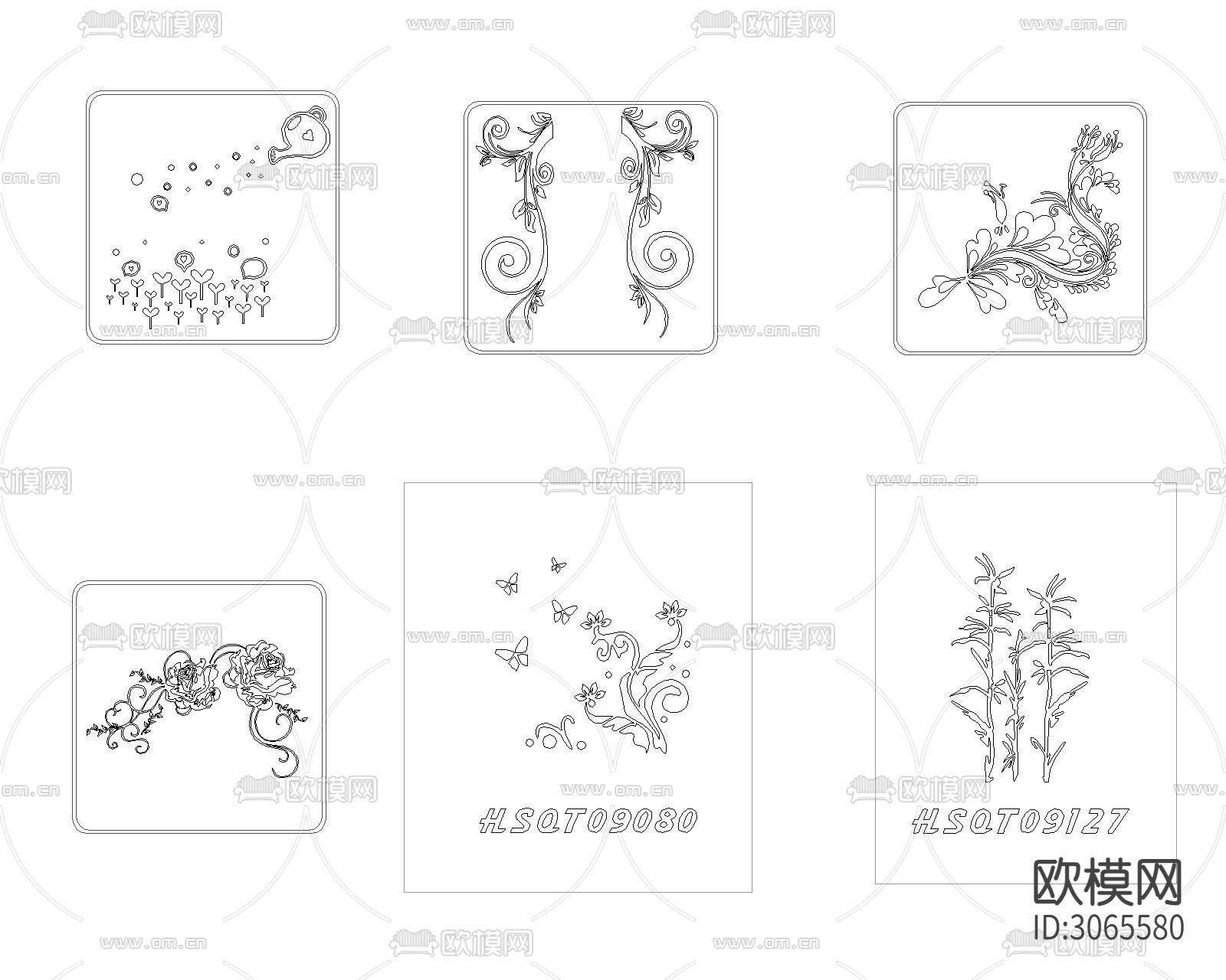 花纹cad图库下载（渲染图10）