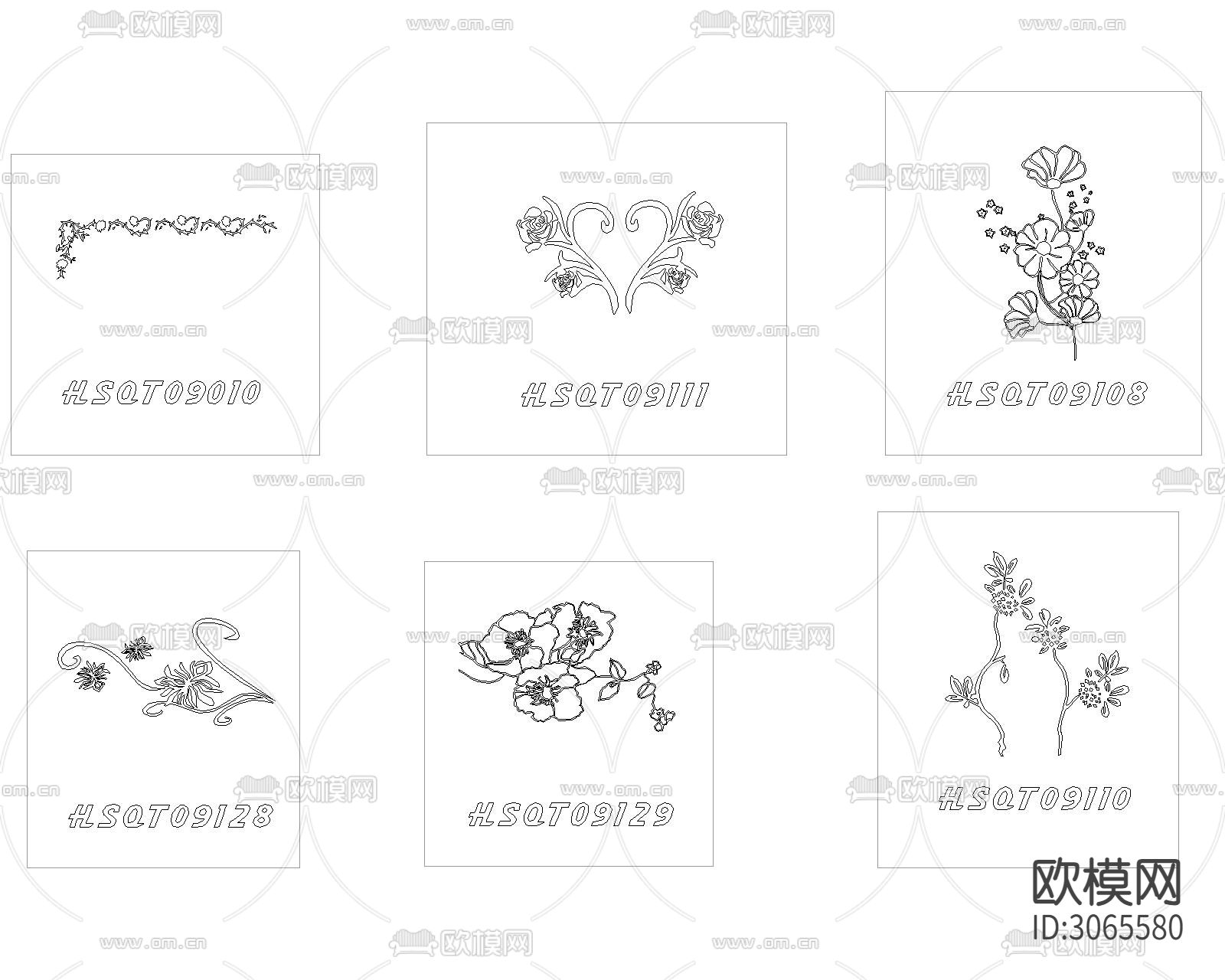 花纹cad图库下载（渲染图9）