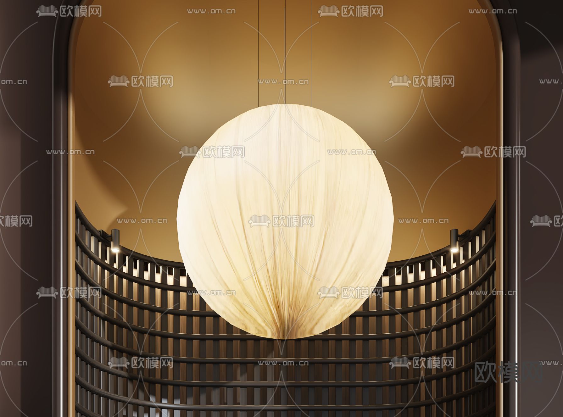 现代前台 接待台 服务台3d模型下载（渲染图2）