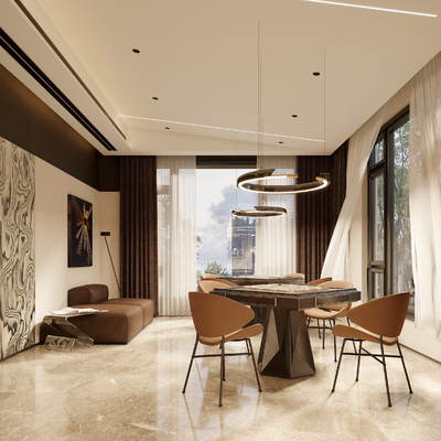  现代麻将房 娱乐室su模型 