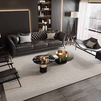  Minotti组合沙发su模型 