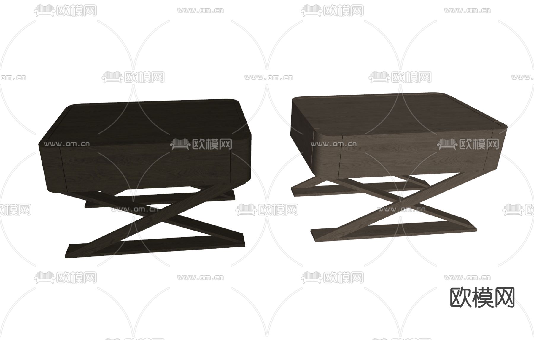 AnaRoque 现代床头柜su模型下载（渲染图2）