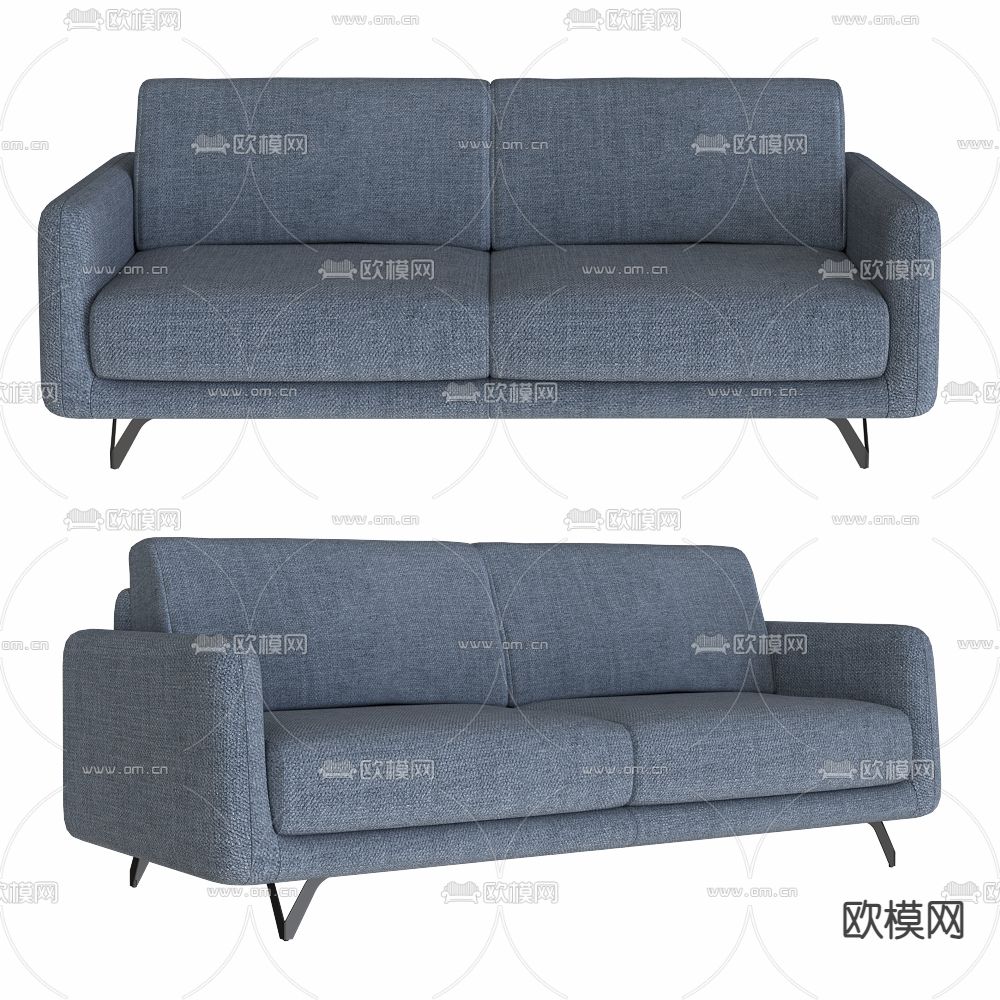双人沙发3d模型下载