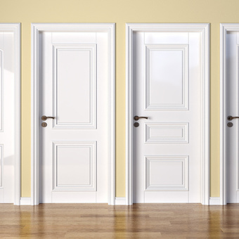 简欧单开门 烤漆门 卧室门 室内门su模型