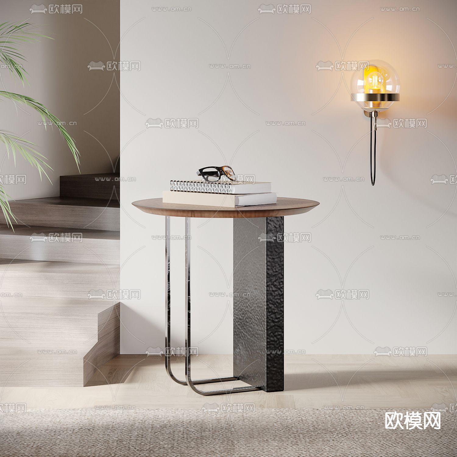 圆几 边几 角几 桌几3d模型下载