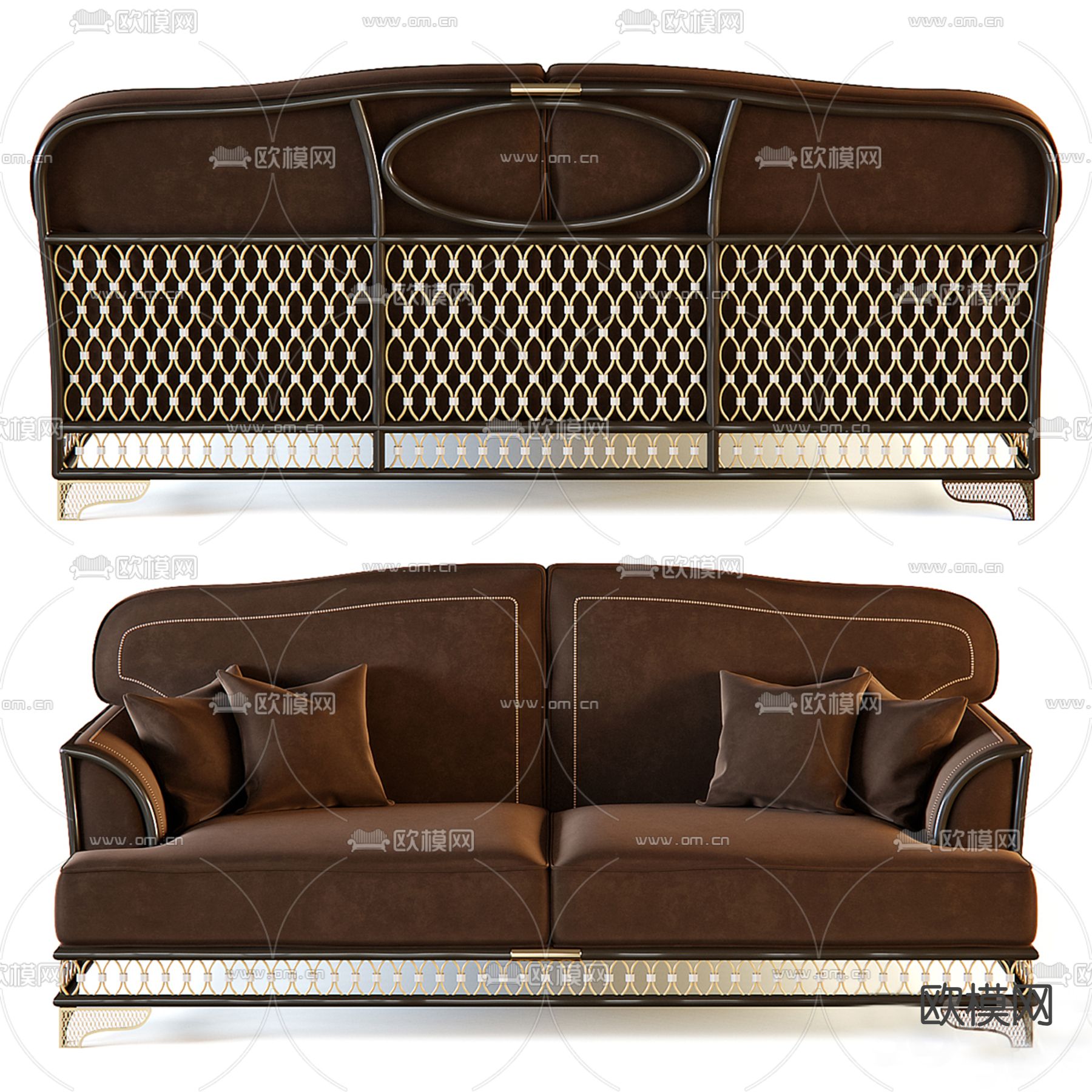 双人沙发 软体沙发3d模型下载
