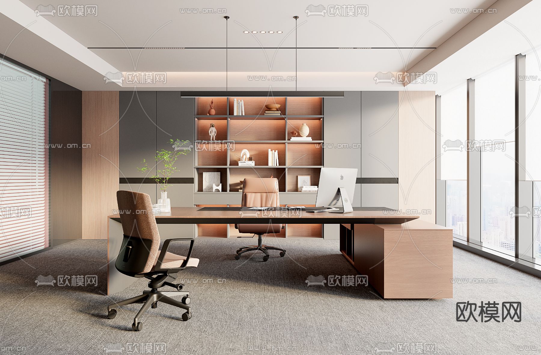 总经理室 董事长室3d模型下载