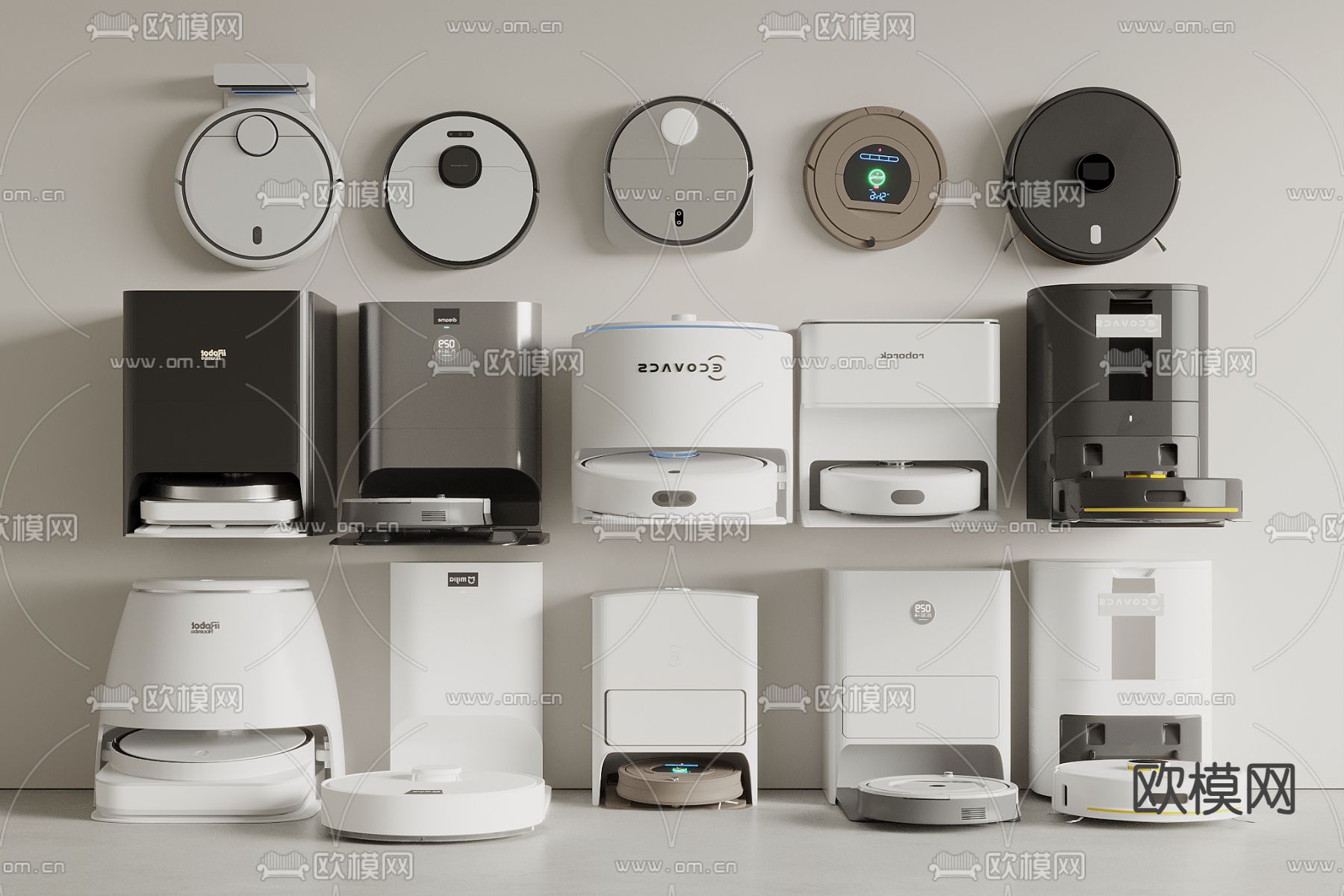 扫地机器人3d模型下载