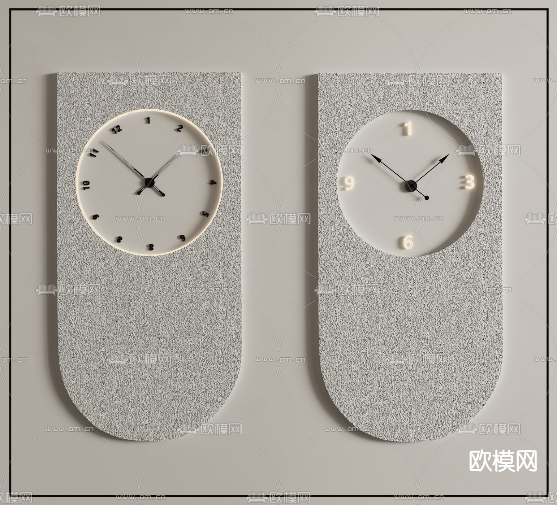创意钟表 时钟 挂钟3d模型下载