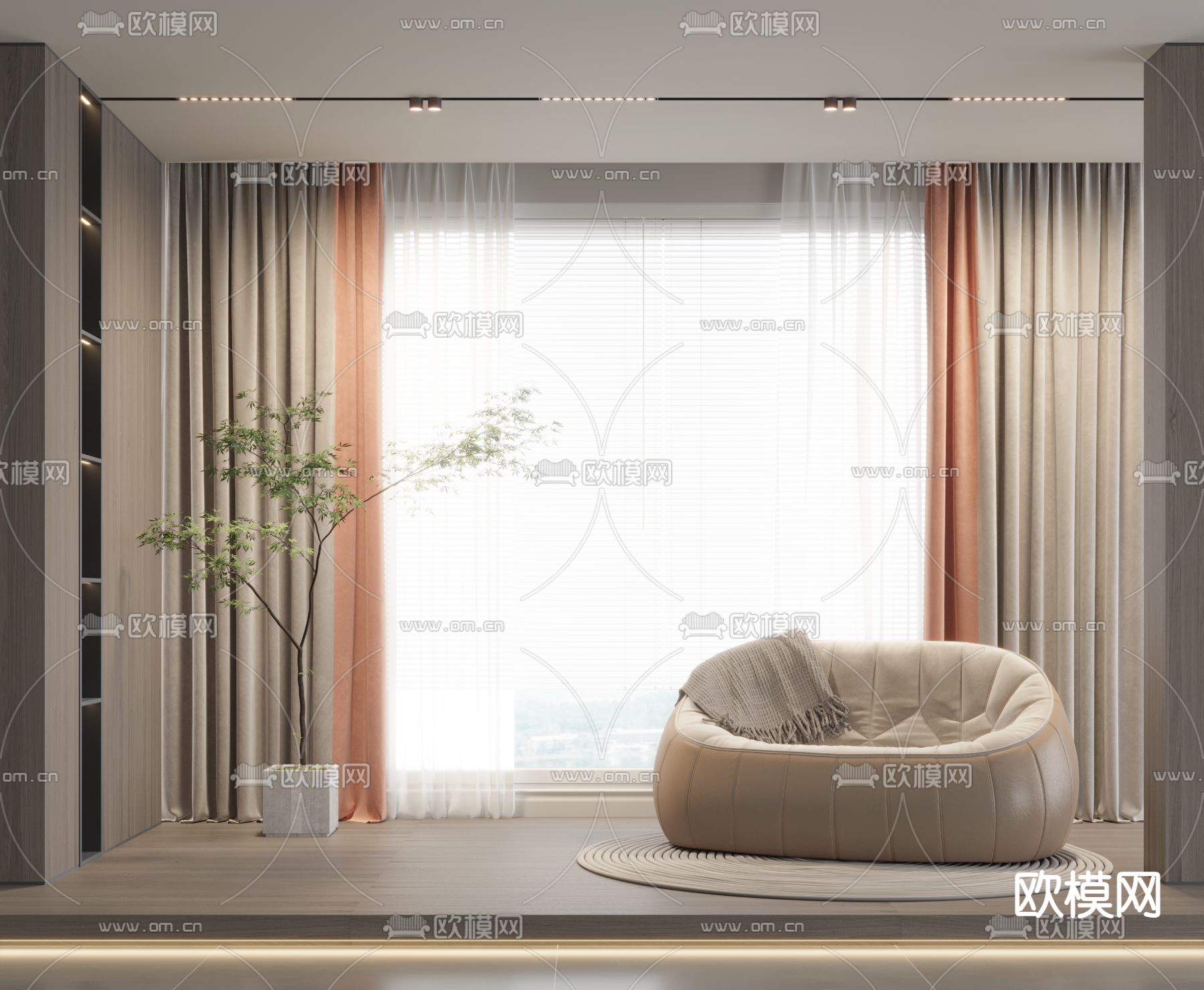 懒人沙发 软体沙发 休闲沙发3d模型下载