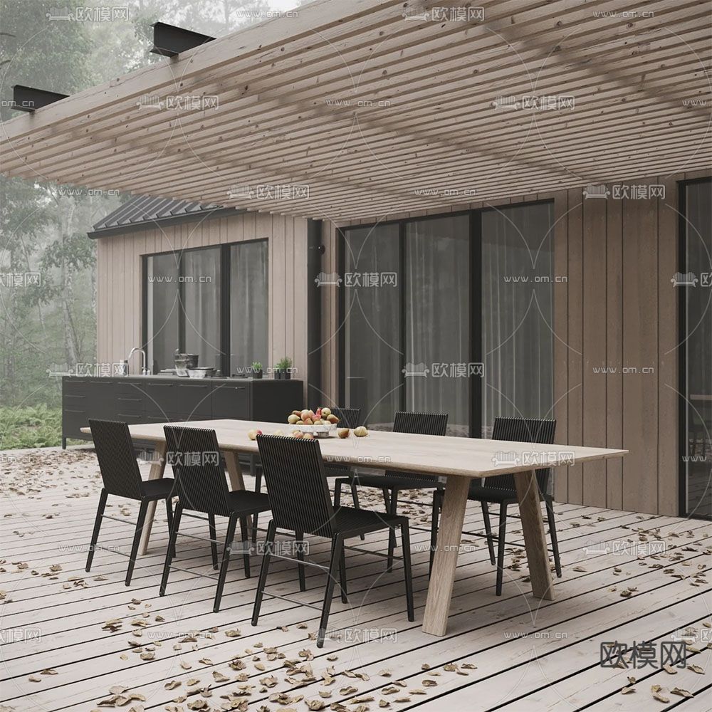 NICHBA 休闲椅3d模型下载（渲染图2）