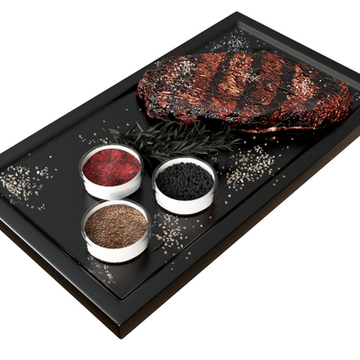  食物 牛排 牛肉 托盘 酱料su模型 