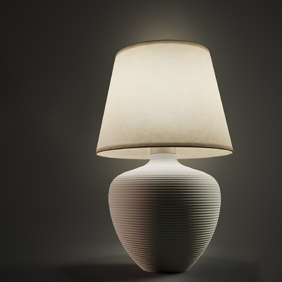 陶罐台灯su模型