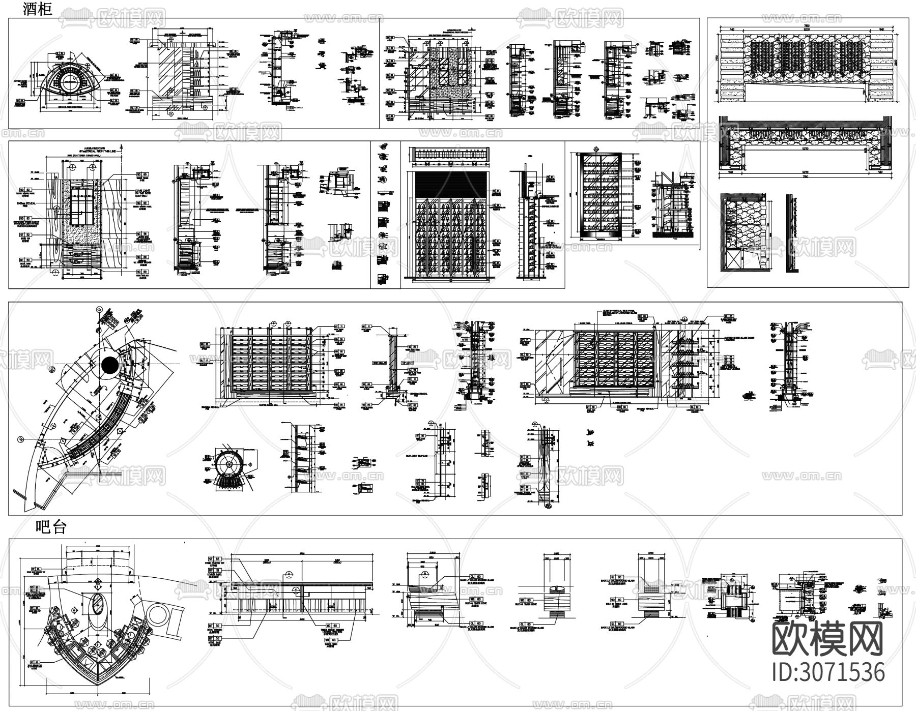 装修设计 大样图 节点图 装修图cad图库下载（渲染图3）
