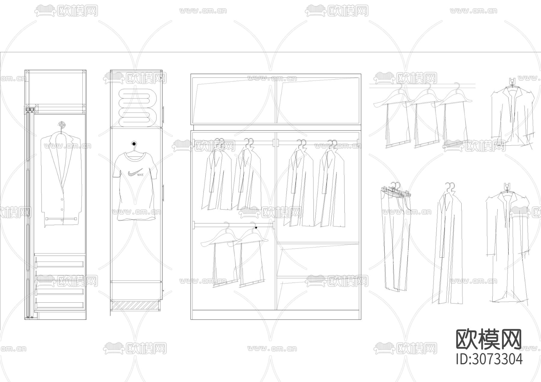 2024交通工具 灯具等CAD平立面图库 装饰画 屏风隔断cad图库下载（渲染图8）
