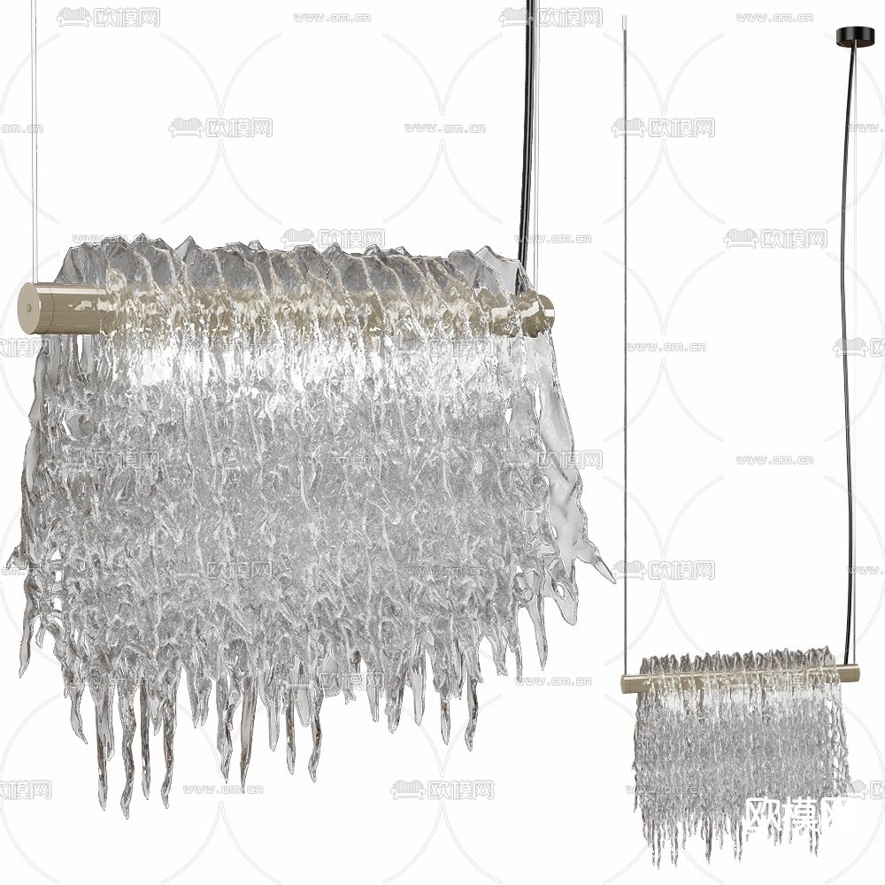 Pendant 水晶吊灯3d模型下载