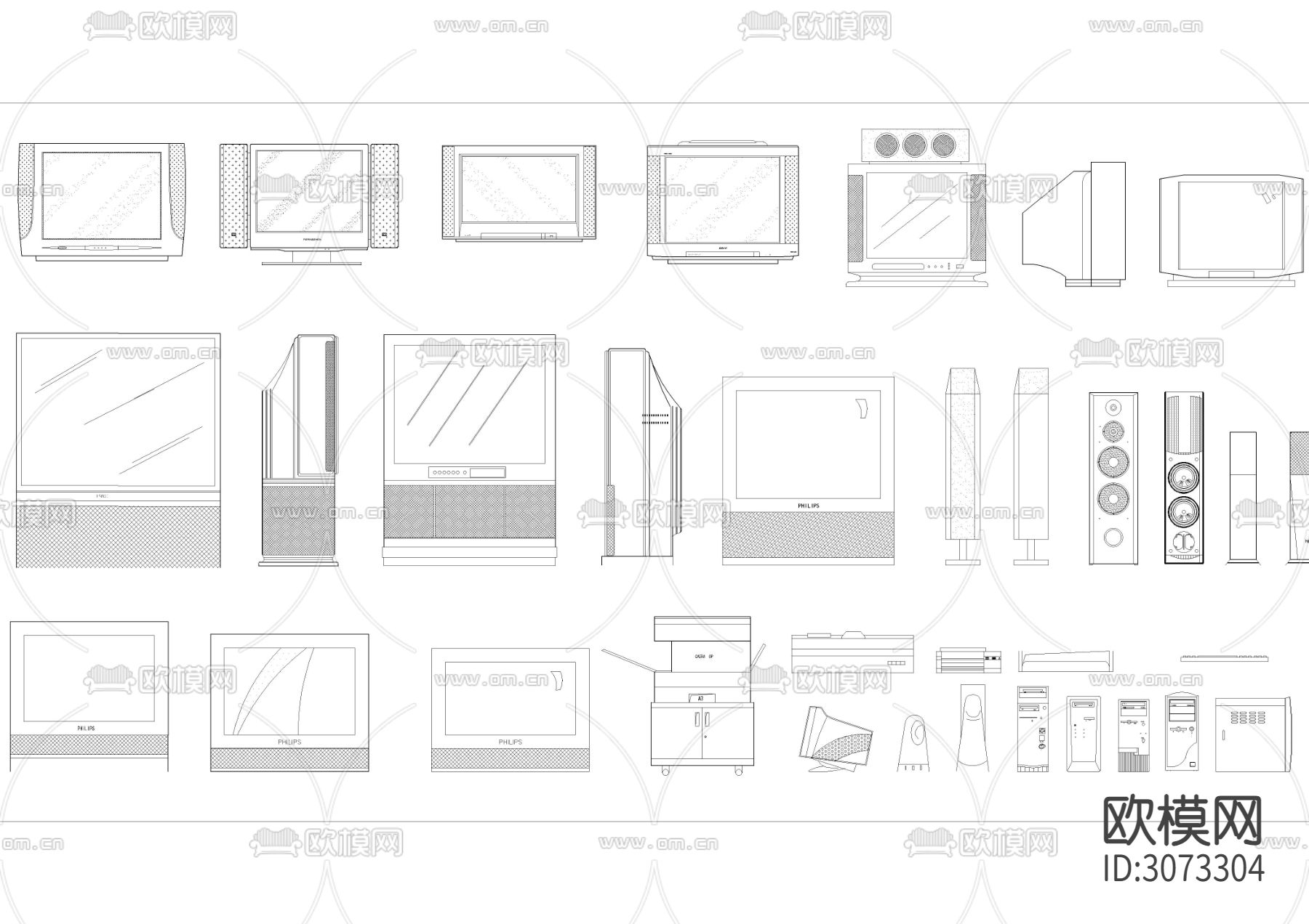 2024交通工具 灯具等CAD平立面图库 装饰画 屏风隔断cad图库下载（渲染图6）