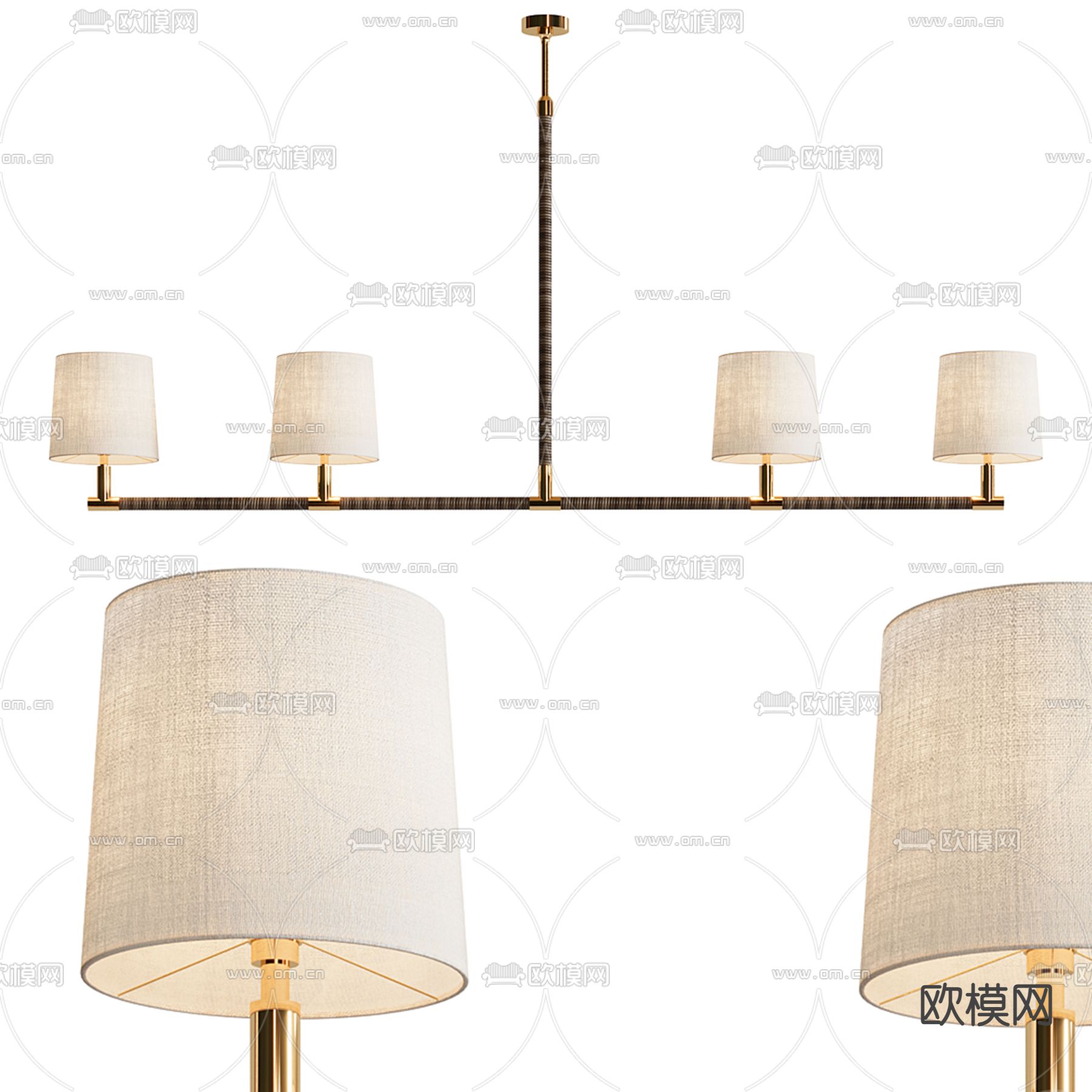 侘寂吊灯 餐厅吊灯3d模型下载