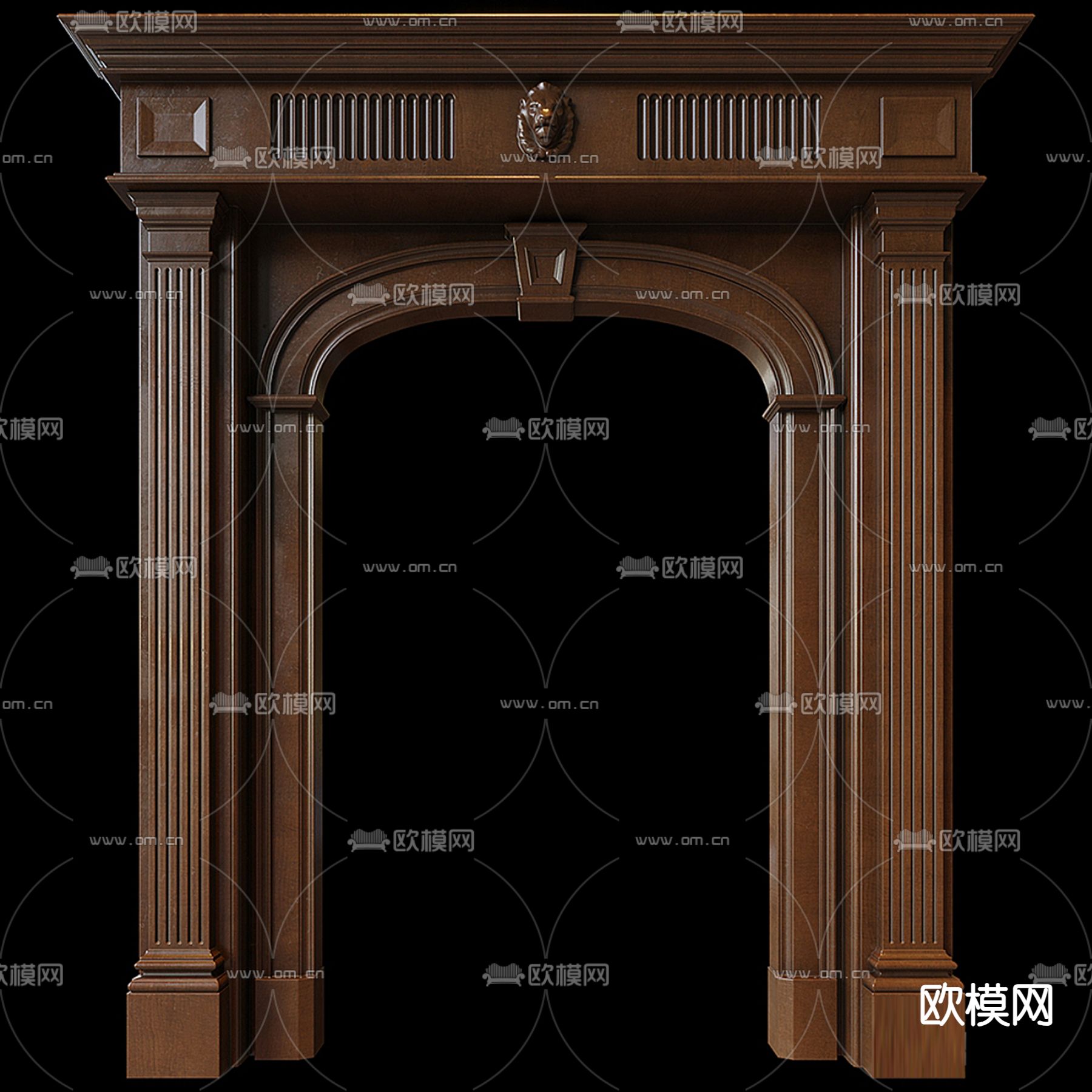 欧式门洞 垭口 门套3d模型下载