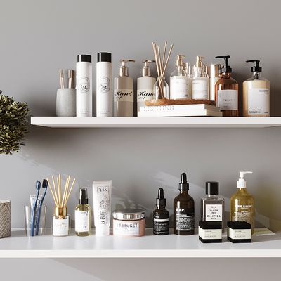  卫浴用品 洗护用品 香水香薰su模型 