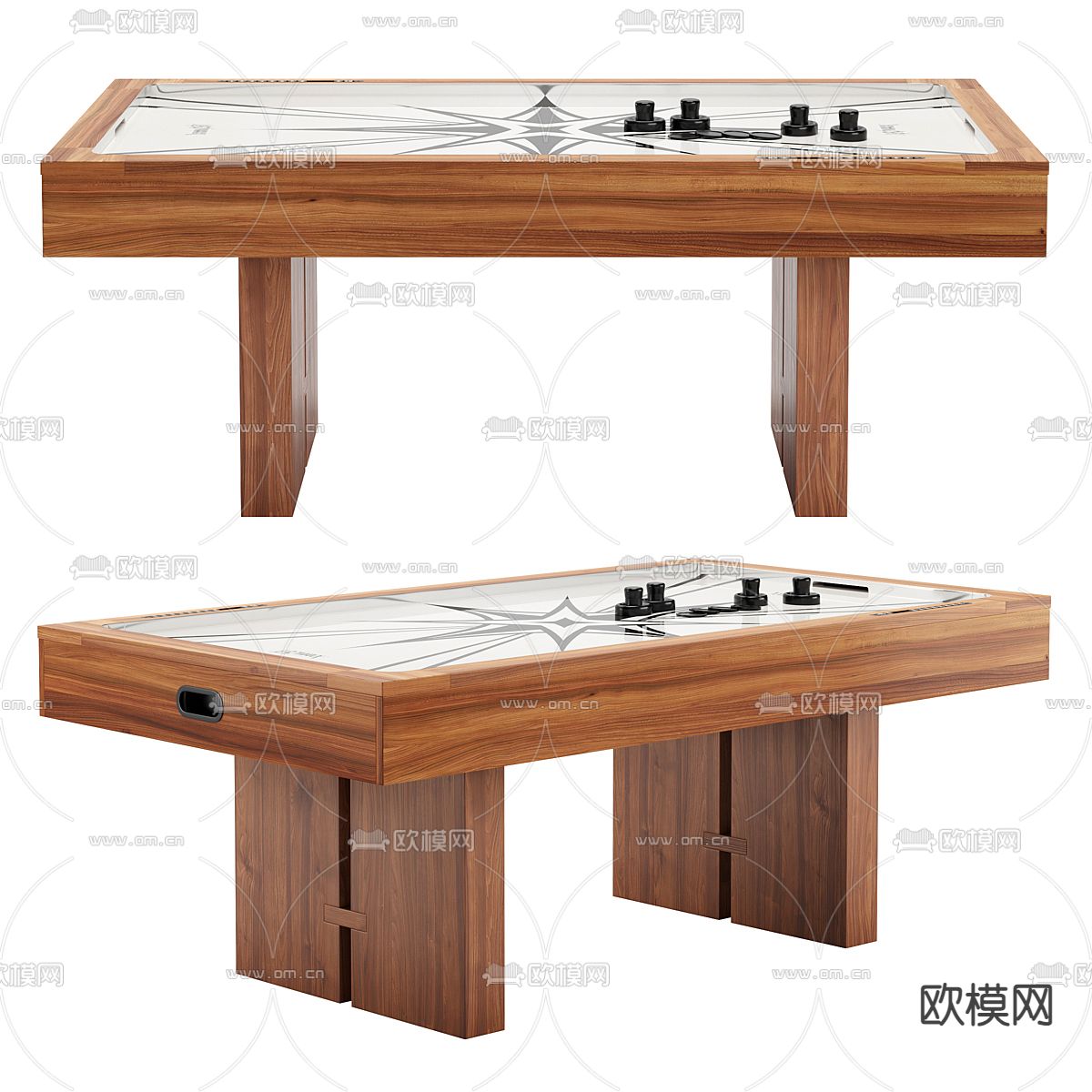 桌游 桌面曲棍球su模型下载（渲染图2）