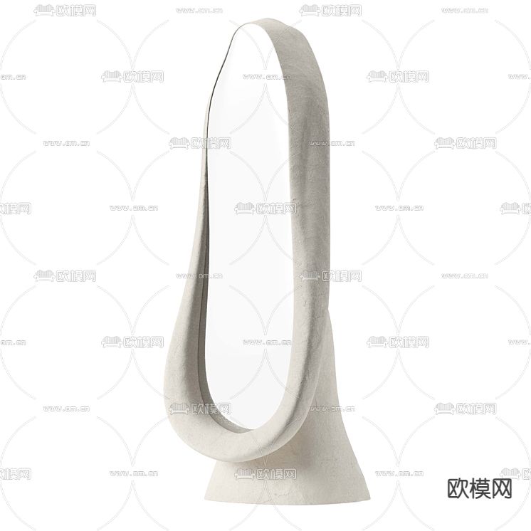 异形镜子 全身镜 穿衣镜3d模型下载（渲染图3）