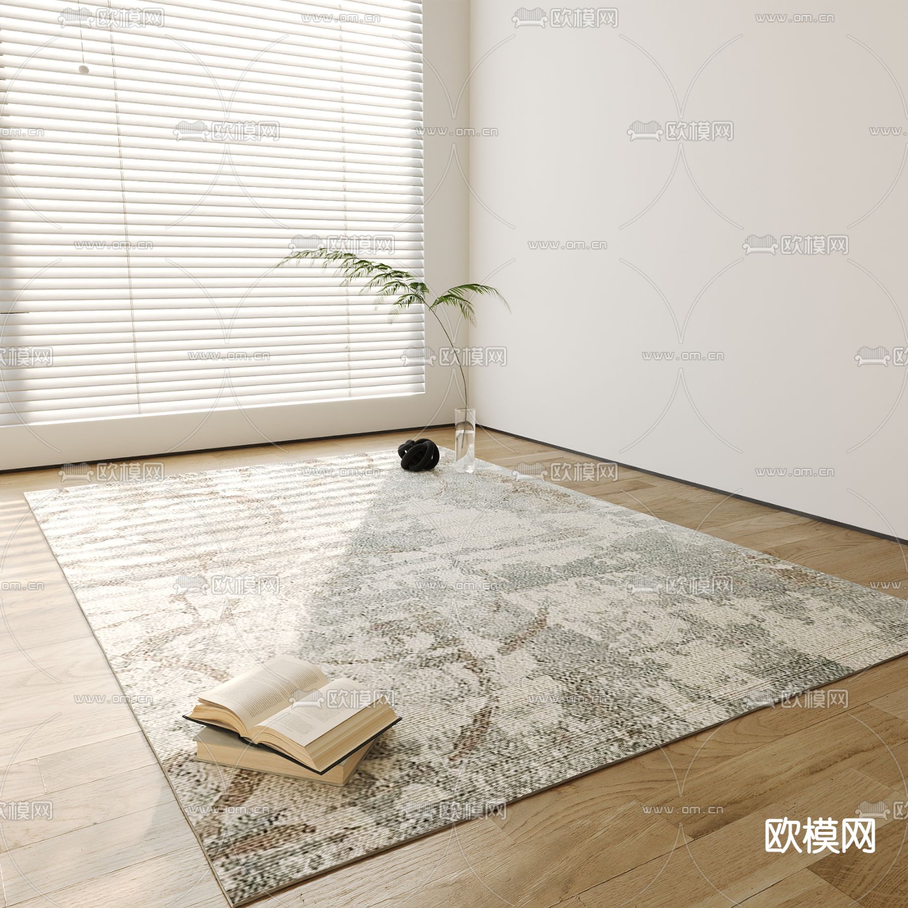 地毯 方毯3d模型下载