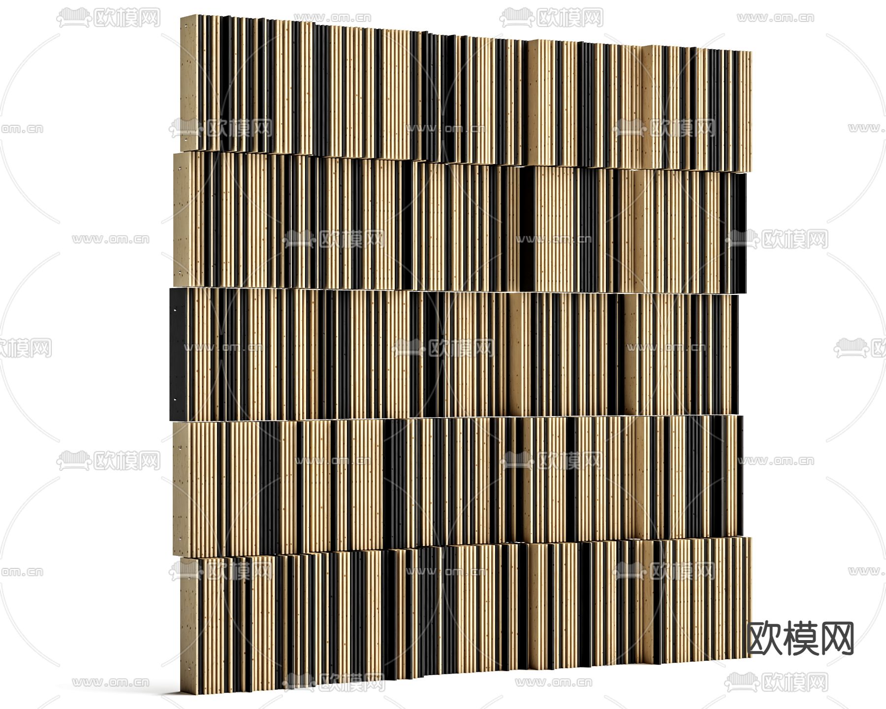 立体墙面 创意背景墙su模型