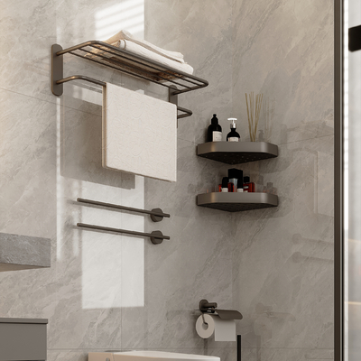  智能马桶 卫浴小件 毛巾架毛巾杆su模型 