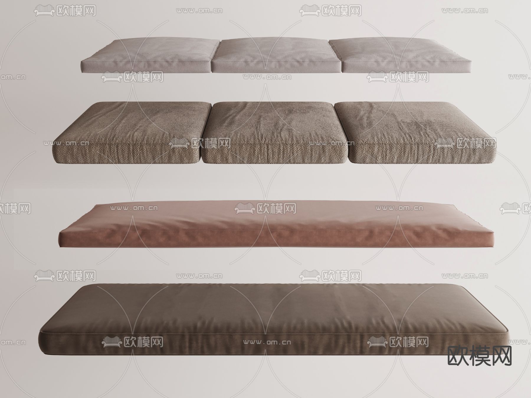 垫子 坐垫 飘窗坐垫3d模型下载