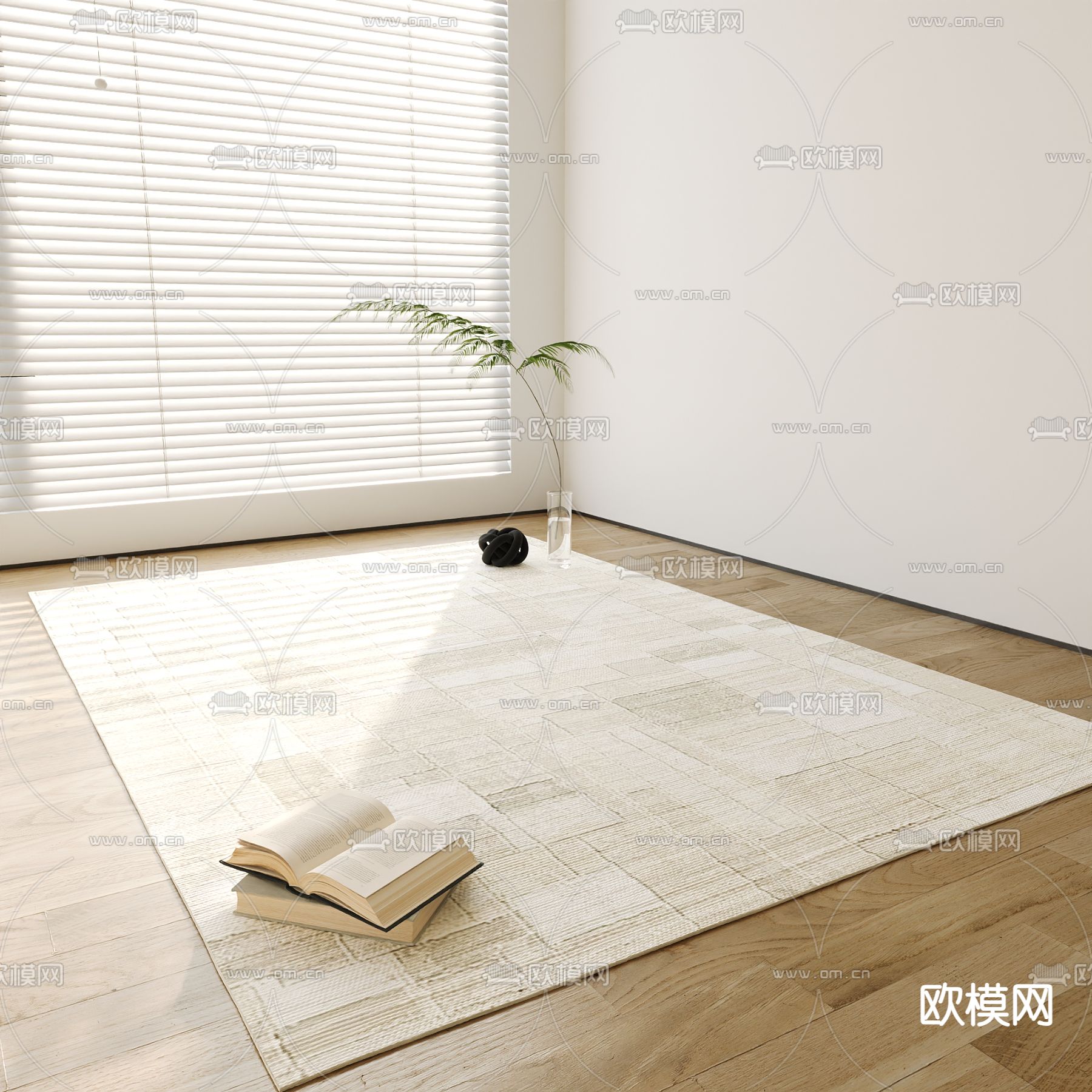 地毯 方毯3d模型下载