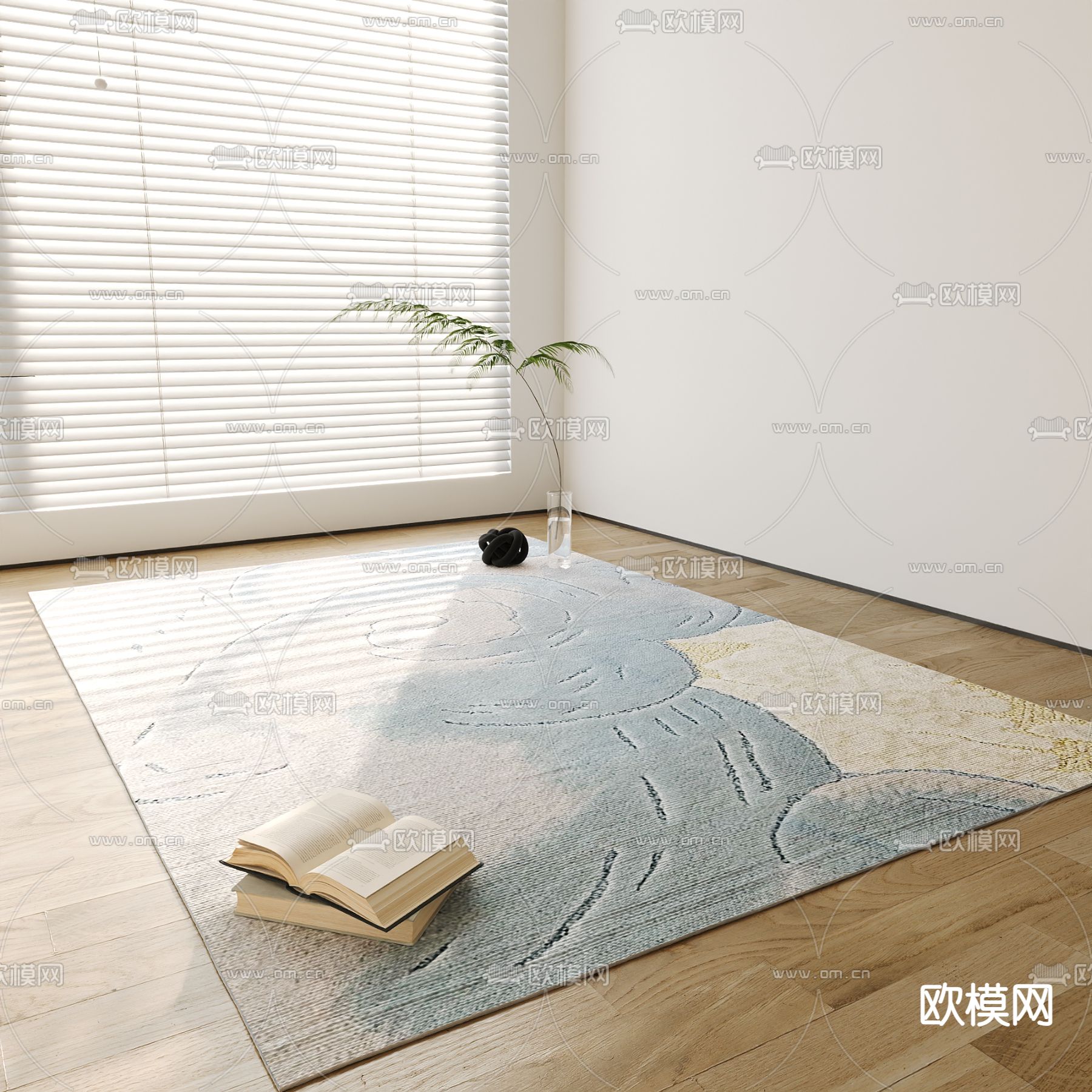 地毯 方毯3d模型下载