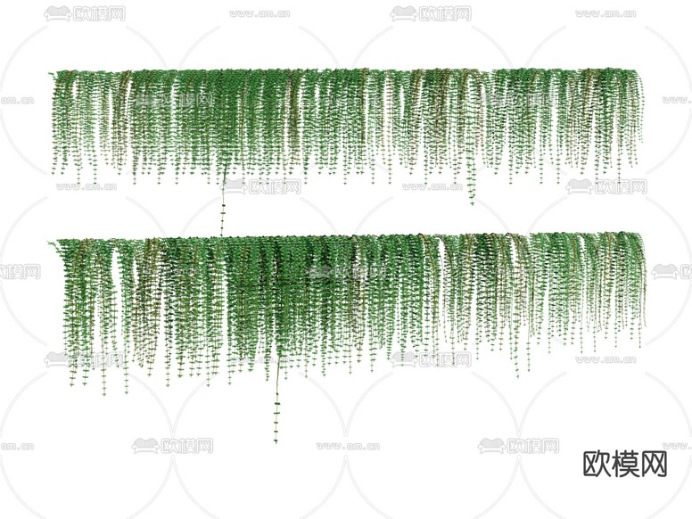 植物 吊篮 绿植 稻草su模型下载(渲染图2)